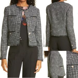 BNWT! Ted Baker Klaudi Metallic Bouclé Tweed Jacket SZ 2 (Size 6 US)
